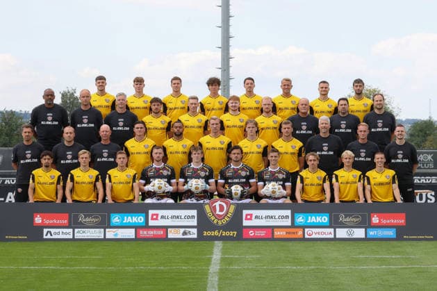 Fußball, 2. BL, SG Dynamo Dresden, Porträttermin 2026 2027