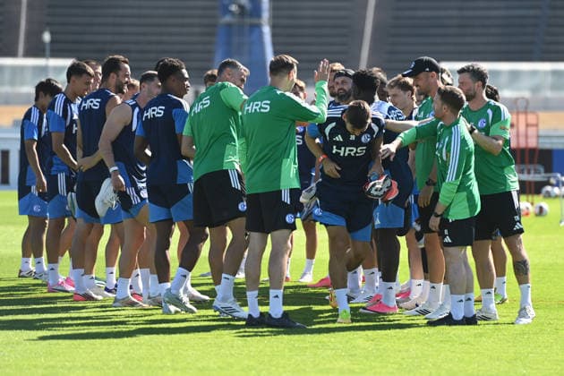 Fußball, 1. BL, FC Schalke 04, Training