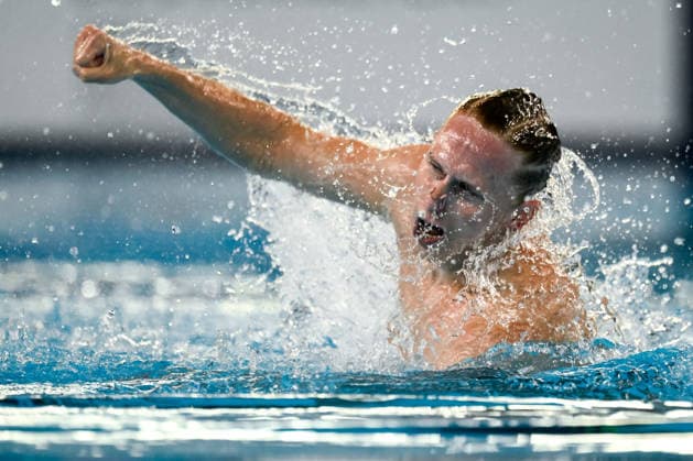 Schwimmen, EM in Paris, Synchronschwimmen, Herren, Einzel