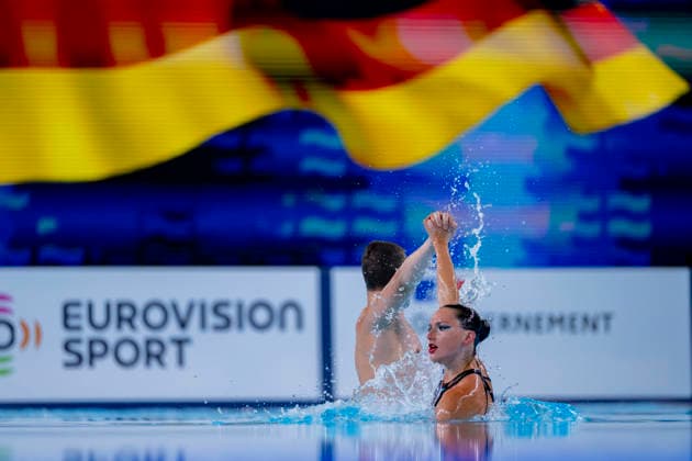 Schwimmen, EM in Paris, Synchronschwimmen, Mixed Duett