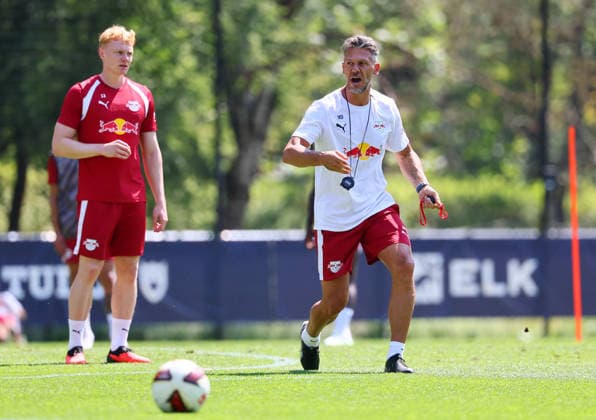 Fußball, 1. BL, RB Leipzig, Trainingslager in Saalfelden