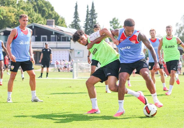 Fußball, 1. BL, VfB Stuttgart, Trainingslager in Grassau