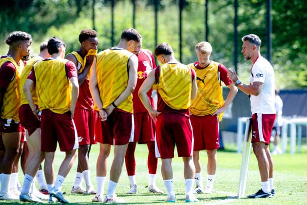 Fußball, 1. BL, RB Leipzig, Trainingslager in Saalfelden