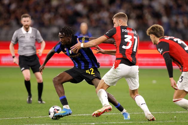 Fußball, Testspiel, AC Mailand - Inter Mailand