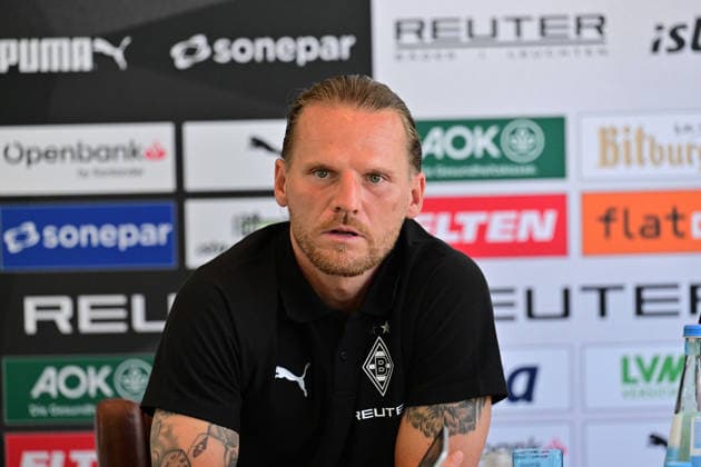 Fußball, 1. BL, Borussia Mönchengladbach, Trainingslager am Tegernsee, Pressekonferenz