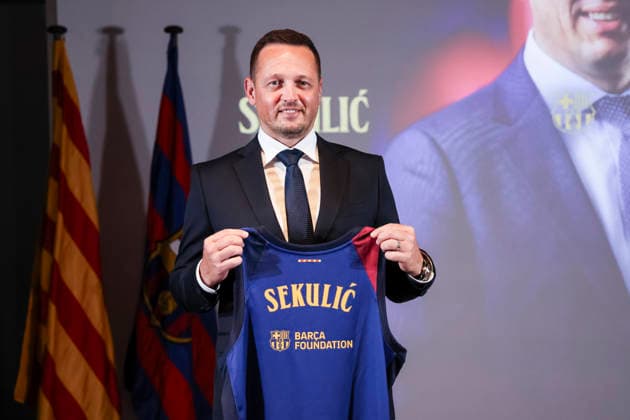 Basketball, Spanien, FC Barcelona, Präsentation von Trainer Aleksander Sekulic