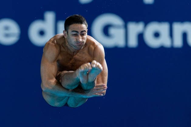 Schwimmen, EM in Paris, Wasserspringen, Kunstspringen, Männer, 3m Brett
