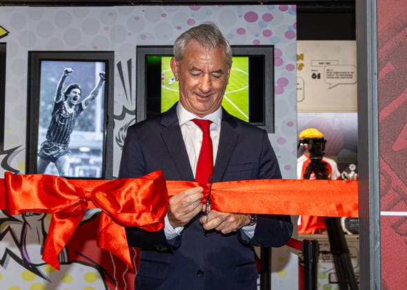 Fußball, Ausstellungseröffnung mit Ian Rush in Liverpool