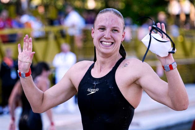 Schwimmen, EM in Paris, Freiwasser, Frauen, 3km Knockout Sprint, Siegerin Isabel Gose