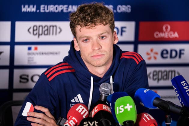 Schwimmen, EM in Paris, Leon Marchand Pressekonferenz