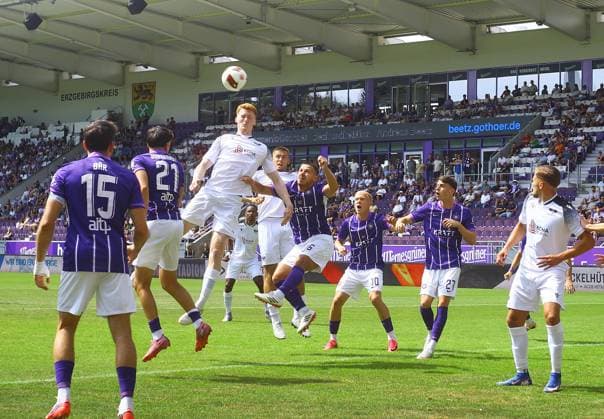 Fußball, Regionalliga Nordost, FC Erzgebirge Aue - BFC Preussen