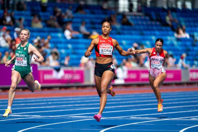 Leichtathletik, EM in Birmingham, Frauen, 100m