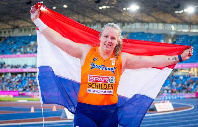 Leichtathletik, EM in Birmingham, Kugelstoßen, Frauen, Europameisterin Jessica Schilder