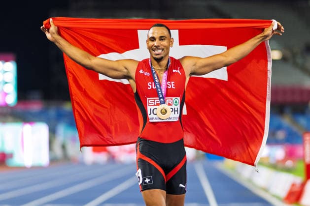 Leichtathletik, EM in Birmingham, 110m Hürden, Männer, Europameister Jason Joseph