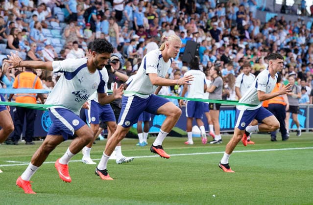 Fußball, England, Manchester City, Training