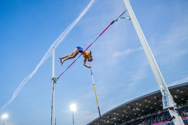 Leichtathletik, EM in Birmingham, Frauen, Stabhochsprung
