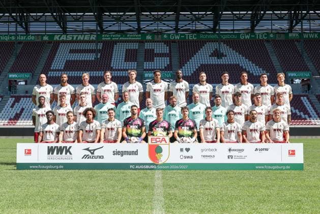 Fußball, 1. BL, FC Augsburg, Porträttermin 2026 2027