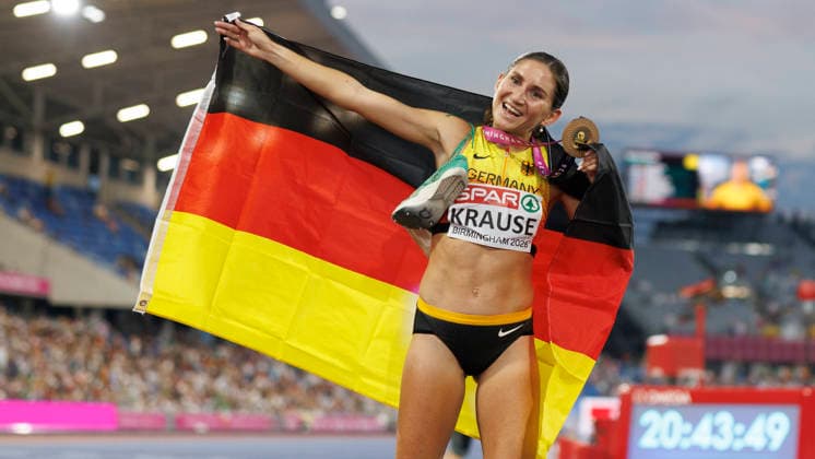 Leichtathletik, EM in Birmingham, Frauen, 3000m Hindernis, Europameisterin Gesa Felicitas Krause