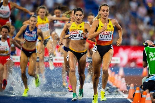 Leichtathletik, EM in Birmingham, Frauen, 3000m Hindernis