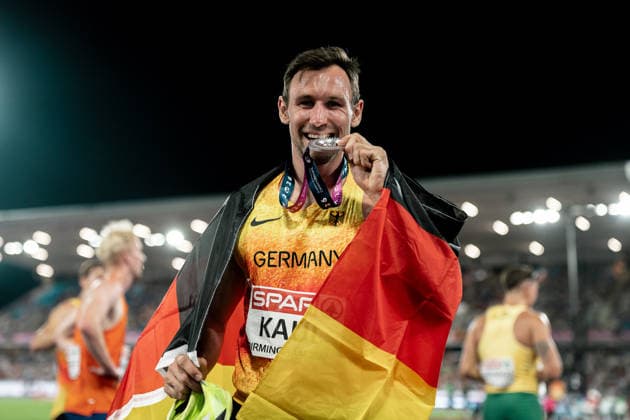 Leichtathletik, EM in Birmingham, Männer, Zehnkampf, Niklas Kaul gewinnt Silber