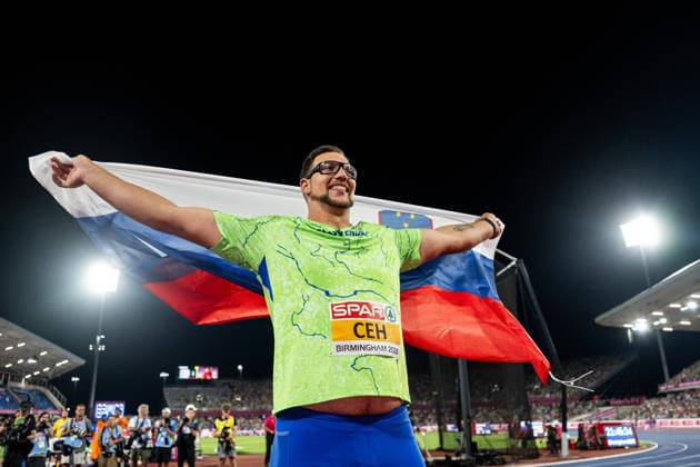 Leichtathletik, EM in Birmingham, Männer, Diskus, Europameister Kristjan Ceh