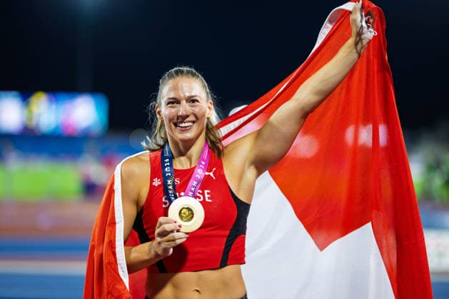 Leichtathletik, EM in Birmingham, Frauen, Stabhochsprung, Europameisterin Angelica Moser
