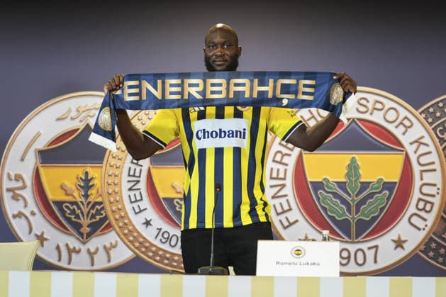 Fußball, Türkei, Fenerbahce Istanbul präsentiert Neuzugang Romelu Lukaku