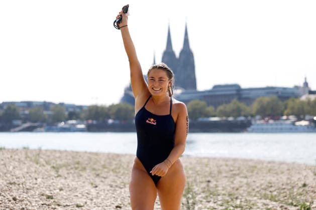 Schwimmen, Nathalie Pohl beendet 200km-Challenge Rivers: Frankfurt to Cologne