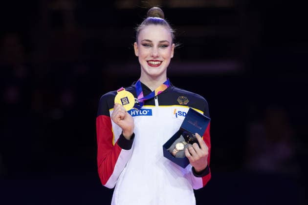 Rhythmische Sportgymnastik, RSG, WM in Frankfurt, Weltmeisterin Darja Varfolomeev