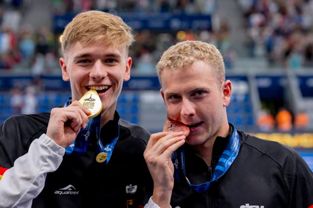 Schwimmen, EM in Paris, Männer, 1500m Freistil, Oliver Klemet gewinnt Bronze