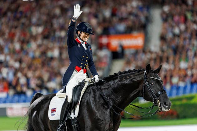 Pferdesport, WM in Aachen, Dressur, Charlotte Fry ist Weltmeisterin