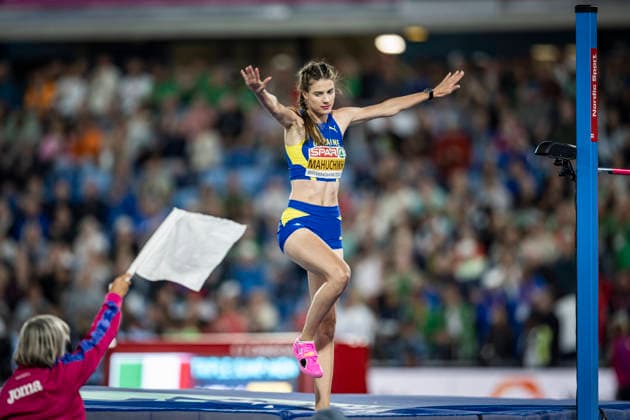 Leichtathletik, EM in Birmingham, Hochsprung, Frauen, Europameisterin Jaroslawa Mahutschich