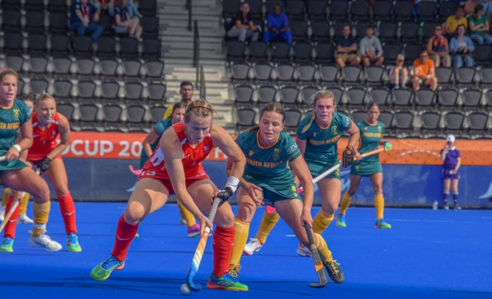 Feldhockey, Frauen, FIH WM, England - Südafrika