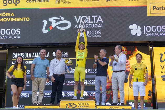 Radsport, Portugal Rundfahrt, Alexis Guerin holt den Gesamtsieg