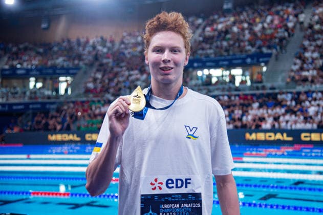 Schwimmen, EM in Paris, 50m Freistil, Europameister Nikita Sheremet