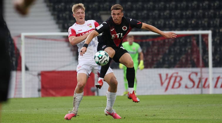 Fußball, 3. Liga, VfB Stuttgart II - FC Viktoria Köln