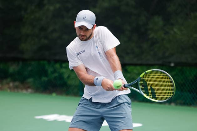 Tennis, ATP-Turnier in Cancun, Training