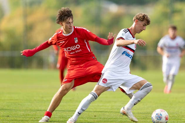 Fußball, U19, DFB-Nachwuchsliga, FC Rot-Weiss Erfurt - 1. FC Nürnberg