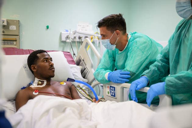 Fußball, Italien, Yael Trepy von Cagliari Calcio im Krankenhaus nach Badeunfall