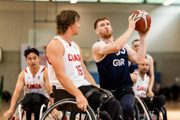 Rollstuhlbasketball, Nations Cup in Köln, Kanada - Großbritannien