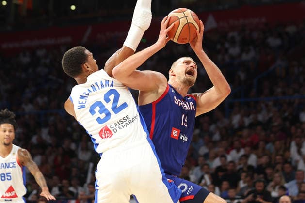Basketball, Testspiel, Serbien - Frankreich