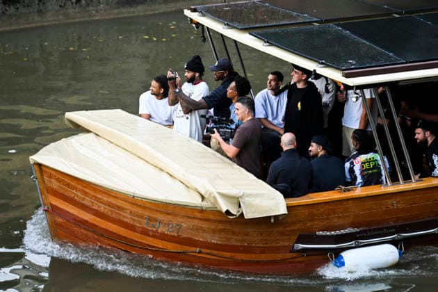 Basketball, NBA, LA Lakers unternehmen Bootstour in Ljubljana