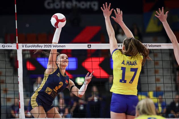 Volleyball, Frauen, EM, Schweden - Montenegro