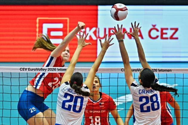 Volleyball, Frauen, EM, Tschechien - Griechenland