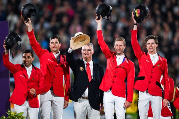 Pferdesport, WM in Aachen, Springreiten, Teamspringen, Weltmeister Deutschland