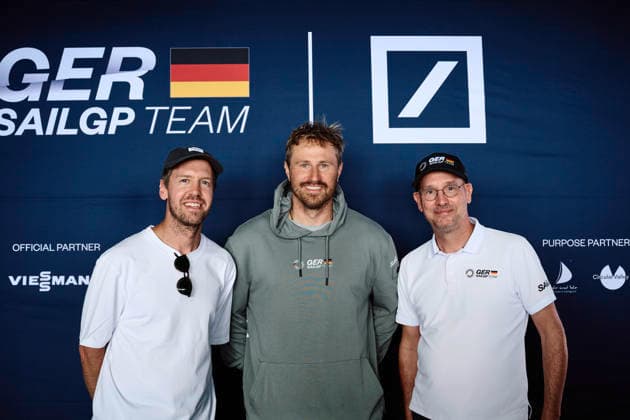 Segeln, Sebastian Vettel besucht SailGP in Sassnitz