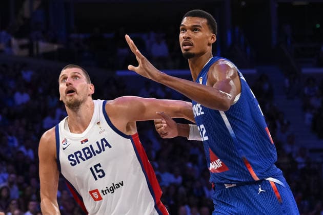 Basketball, Testspiel, Frankreich - Serbien