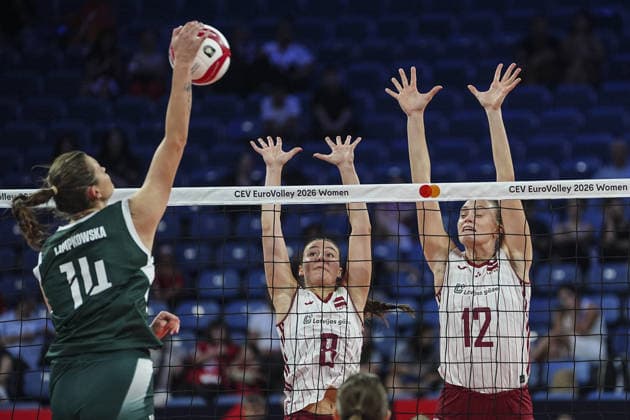 Volleyball, Frauen, EM, Polen - Lettland