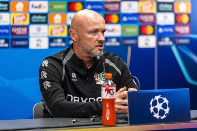 Fußball, CL-Quali, NEC Nijmegen, Pressekonferenz