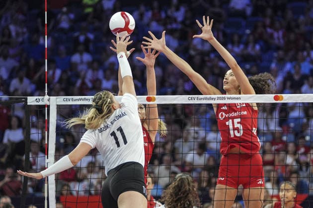 Volleyball, Frauen, EM, Türkei - Ungarn